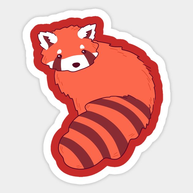 Cutie Red Panda Sticker by saradaboru